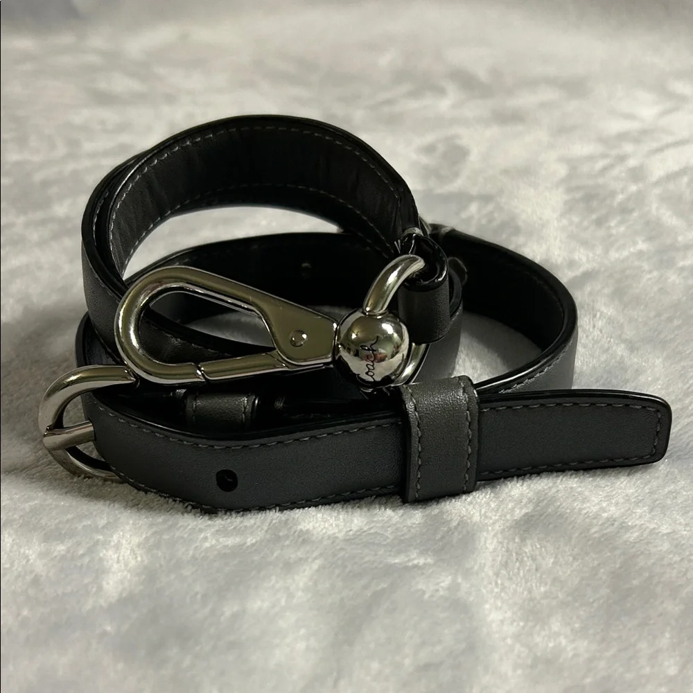 Coach Gray Leather Purse Strap - Picture 5 of 5